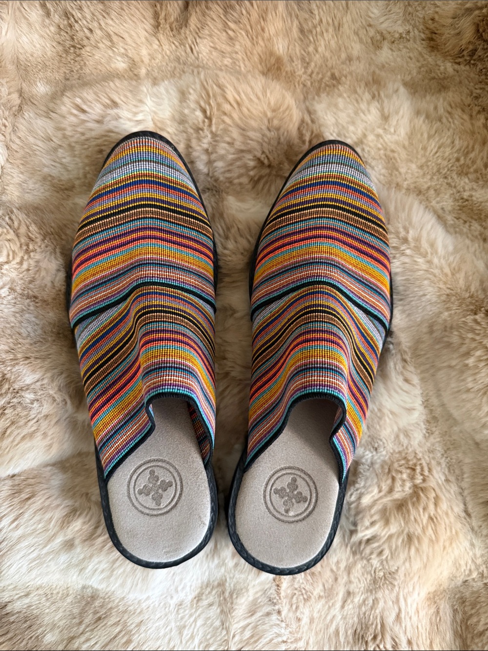 Charleston Shoe Company - Women’s Multicolor Striped Slip Ons NWOT